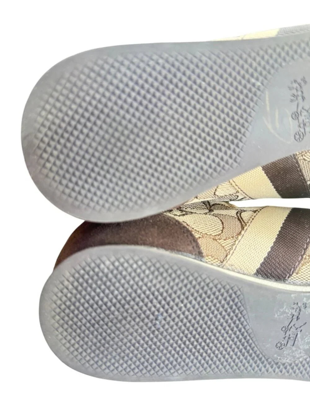 Coach Kelson Womens 8 B Brown Signature Canvas Casual Sneakers Shoes Lace Up